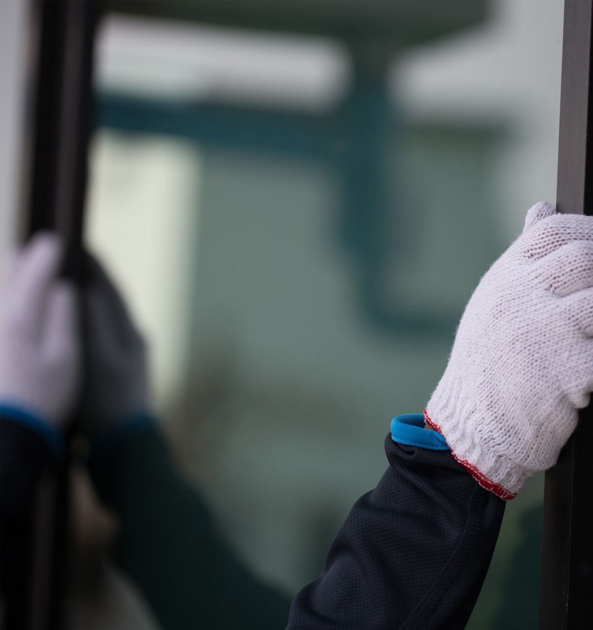 Ein Fenster, das eingesetzt wird